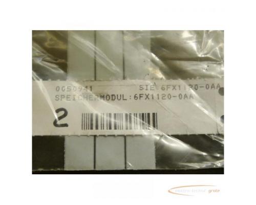 Siemens 6FX1120-0AA00 PLC Card Speichermodul MS125-B Vers 02 - ungebraucht - in geöffneter OVP - Bild 1