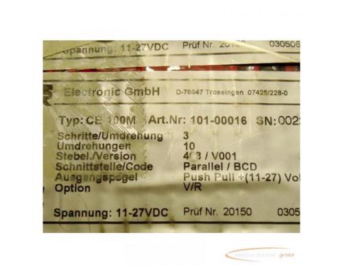 TR electronic CE 100M Drehgeber Schritte pro Umdrehung 3 Umdrehungen 10 Spannung 11 - 27 VDC incl St - Bild 2