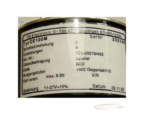 TR electronic CE 100M Drehgeber Schritte pro Umdrehung 5 Umdrehungen 8 Spannung 11 - 27 VDC incl Ste - Bild 4