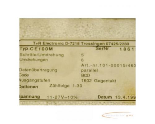 TR electronic CE100M Inkrementaler Drehgeber Encoder Schritte/Umdrehung 5, Umdrehungen 6 Spannung 11 - Bild 2