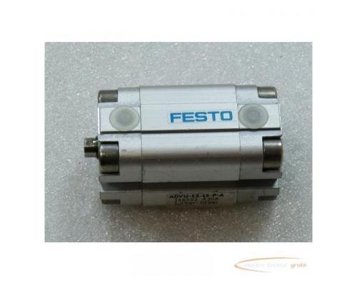 Festo ADVU-12-15-P-A Pneumatik Kompaktzylinder Artikel Nr 156502 1 , 2 - 10 bar - ungebraucht - - Bild 1