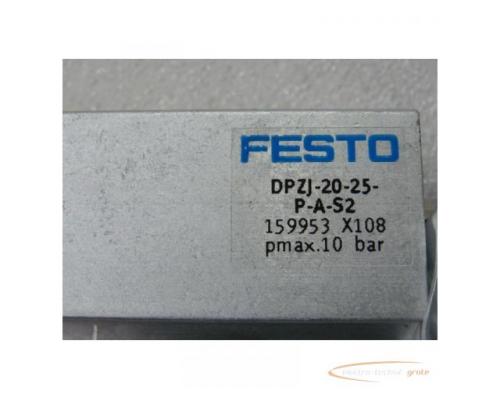 Festo DPZJ-20-25-P-A-S2 Pneumatik Doppel Kolbenzylinder Artikel Nr 159953 max 10 bar - ungebraucht - - Bild 2