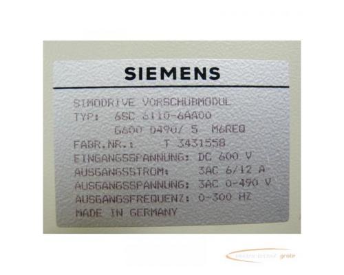 Siemens 6SC6110-6AA00 Vorschubmodul - Bild 3