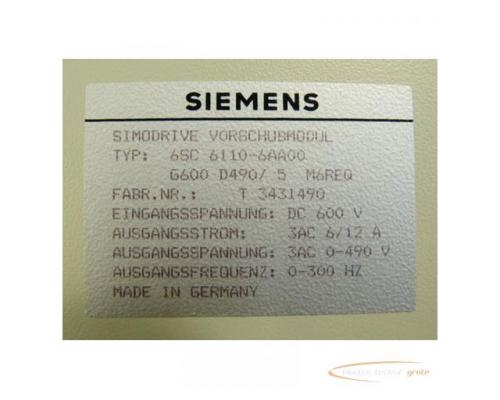 Siemens 6SC6110-6AA00 Vorschubmodul - Bild 3