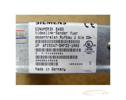 Siemens 6FC5247-0AF22-1AA0 Videolink-Sender - Bild 3