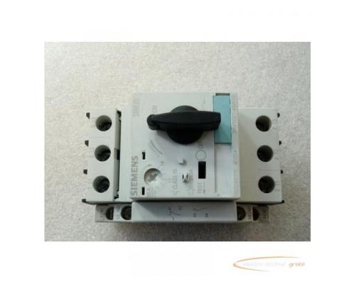 Siemens 3RV1021-4BA10 Leistungsschalter max 20 A mit 3RV1901-1A Hilfsschalter seitlich - Bild 1