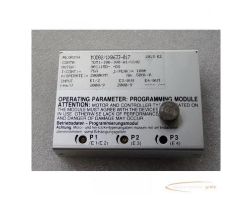 Rexroth Indramat MOD02/1X0633-017 Programmier Modul für TDM1-100-300-W1/S102 - Bild 1