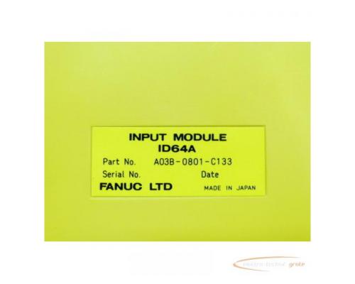 Fanuc A03B-0801-C133 Input Module ID64A - Bild 3