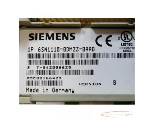 Siemens 6SN1118-0DM33-0AA0 Regelkarte SN: S T-S42056639 Version B - Bild 2