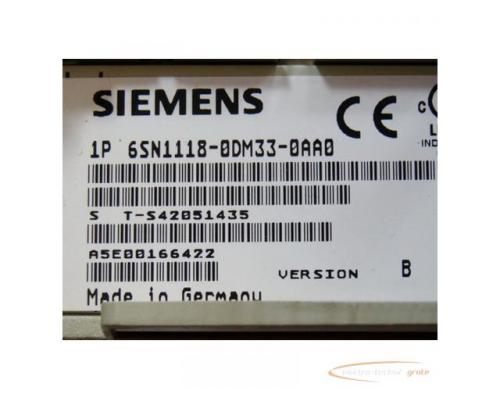 Siemens 6SN1118-0DM33-0AA0 Regelkarte SN: S T-S42051435 Version B - Bild 2