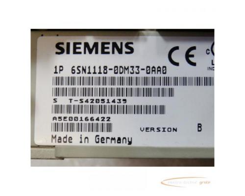 Siemens 6SN1118-0DM33-0AA0 Regelkarte SN: S T-S42051439 Version B - Bild 2