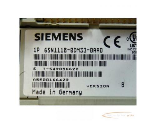 Siemens 6SN1118-0DM33-0AA0 Regelkarte SN: S T-S4205662 Version B - Bild 2