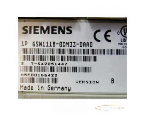 Siemens 6SN1118-0DM33-0AA0 Regelkarte SN: S T-S42051447 Version B - Bild 2