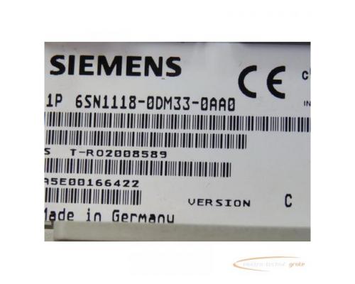 Siemens 6SN1118-0DM33-0AA0 Regelkarte SN: S T-R02008589 Version C - Bild 2