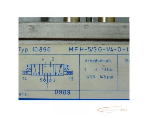 Festo MFH-5/3G-1/4-D-1 Pneumatik Magnetventil Typ 10 896 mit Magnetspule MSFG-24 - Bild 2