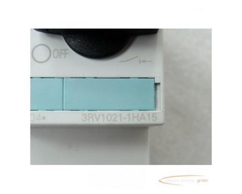 Siemens 3RV1021-1HA15 Sirius Leistungsschalter max 8A mit 3RV1901-1E Hilfsschalter - Bild 2