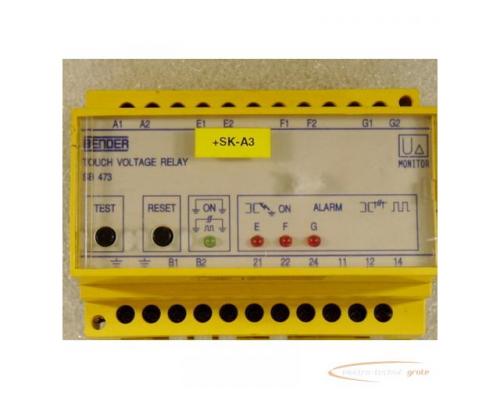 Bender SB 473 Berührungsspannungsrelais Touch Voltage Relay - ungebraucht - - Bild 3