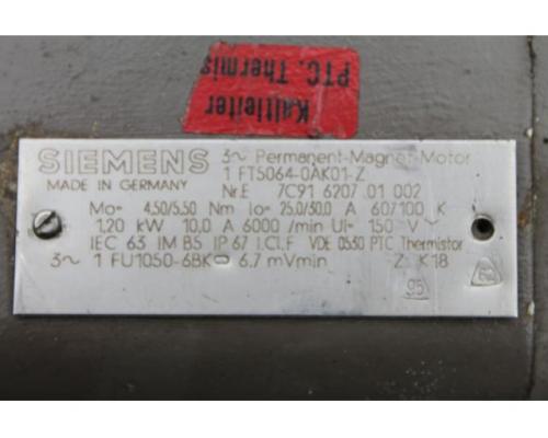 Siemens Servomotor 1FT5064-0AK01-Z + Tacho - Bild 4
