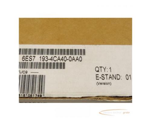 Siemens 6ES7193-4CA40-0AA0 Simatic S7 Terminal Module E Stand 01 - ungebraucht - - Bild 1