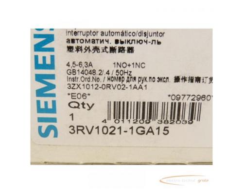 Siemens 3RV1021-1GA15 Leistungsschalter Sirius 6 , 3 A max - ungebraucht - in OVP - Bild 2