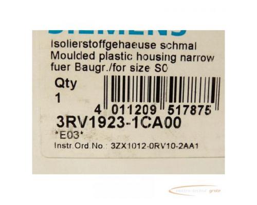 Siemens 3RV1923-1CA00 Isolierstoffgehäuse schmal - ungebraucht - in OVP - Bild 3