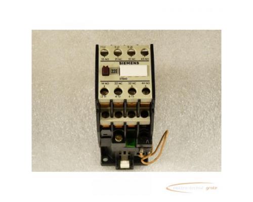 Siemens 3TB4017-0B Schütz 2S + 2Ö 24 V DC mit 3TX6406-0H Überspannungsdiode - Bild 1