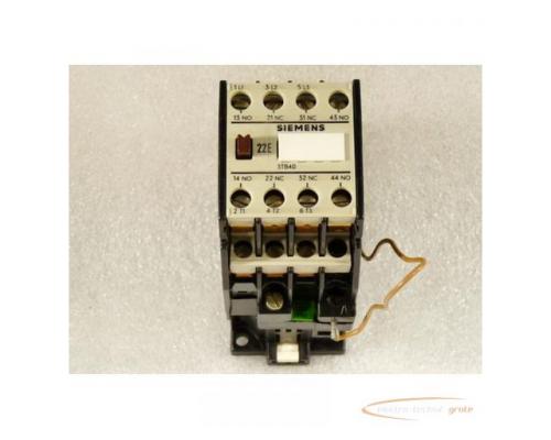 Siemens 3TB4017-0B Schütz 2S + 2Ö 24 VDC mit 3TX6406-0H Überspannungsdiode - Bild 1