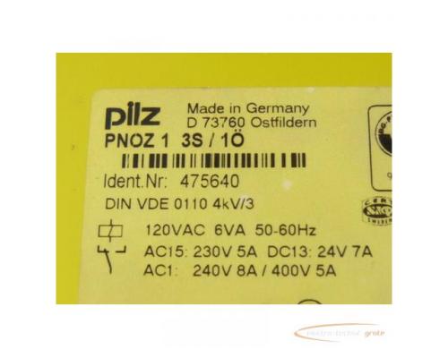 Pilz PNOZ 1 Id Nr 475640 Sicherheitsrelais 120 VAC 3S / 1Ö - Bild 2