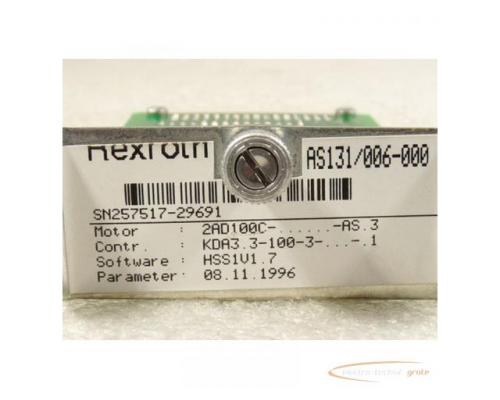 Rexroth AS131/006-000 Programmiereinschub für Motor 2AD 100C - ? - AS . 3 - Bild 2