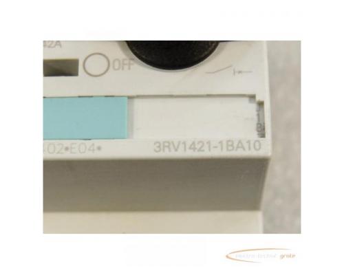 Siemens 3RV1421-1BA10 Leistungsschutzschalter SIRIUS max 2A mit 3RV1901-1E Hilfsschalter - Bild 2