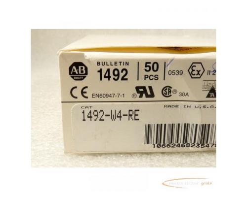 Allen Bradley CAT 1492-W4-RE Serie A Reihenklemme VPE = 50 St. - ungebraucht! - - Bild 4