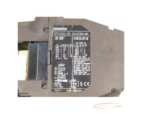 Siemens Schütz 3TF4022-0B 2S + 2Ö / 2N0 + 2NC 24 V Spulenspannung - Bild 2