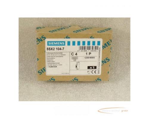 Siemens Leistungsschutzschalter 5SX2 104-7 C 4 1 P 230 / 400 V - ungebraucht - in Orginalverpackung - Bild 4