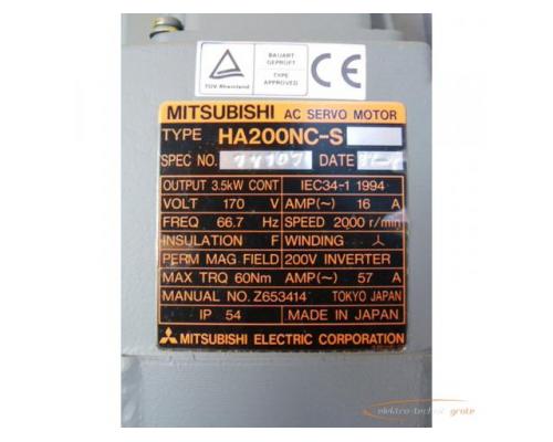 Mitsubishi HA200NC-S AC Servo Motor - ungebraucht! - - Bild 3