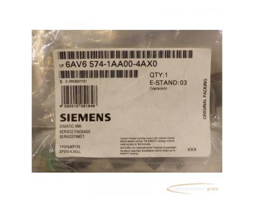 Siemens 6AV6574-1AA00-4AX0 Simatic HMI Service Paket für TP070 / XP170 / XP270 6 Zoll - ungebraucht - Bild 2