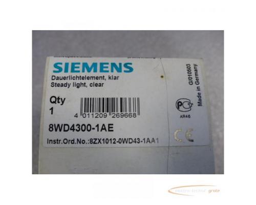 Siemens 8WD4300-1AE Dauerlichtelement klar -ungebraucht- in geöffneter Orginalverpackung - Bild 3