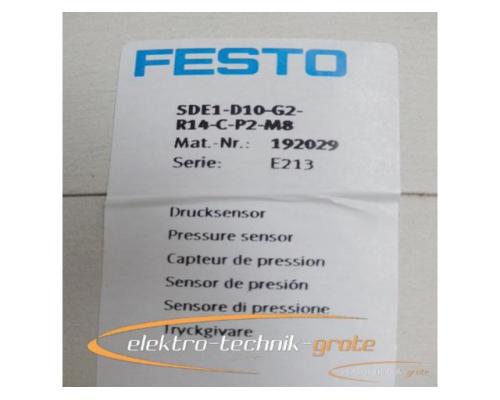 Festo SDE1-D10-G2-R14-C-P2-M8 192029 E213 Drucksensor - Bild 2