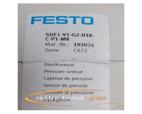 Festo SDE1-V1-G2-H18-C-P1-M8 192034 C872 Drucksensor - Bild 2