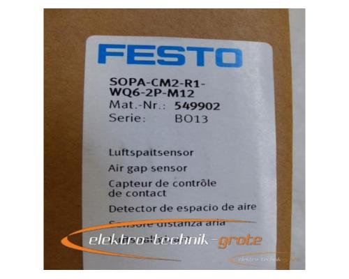 Festo SOPA-CM2-R1-WQ6-2P-M12 549902 BO13 Luftspaltsensor ungebraucht in OVP - Bild 2