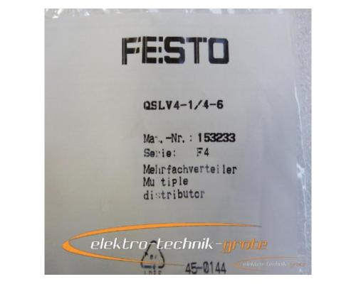 Festo QSLV4-1/4-6 153233 Mehrfachverteiler -ungebraucht- - Bild 3