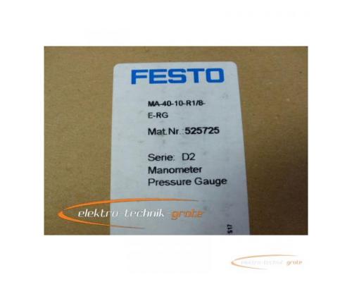 Festo MA-40-10-R1/8- E-RG 525725 Manometer -ungebraucht- - Bild 3