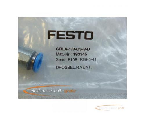 Festo GRLA-1/8-QS-8-D 193145 Drossel-Rückschlagventil -ungebraucht- - Bild 2