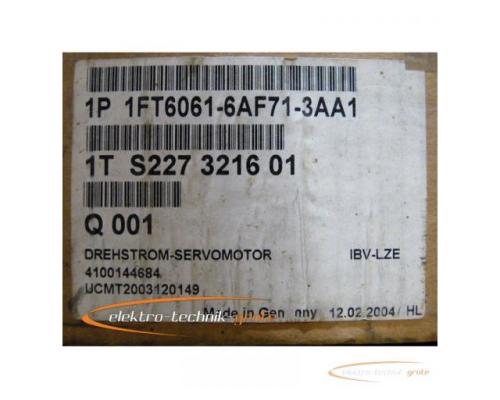 Siemens 1FT6061-6AF71-3AA1 Servomotor - ungebraucht mit 12 Monaten Gewährleistung! - - Bild 3