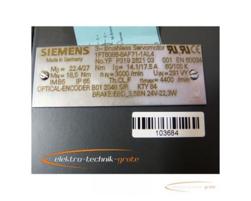 Siemens 1FT6086-8AF71-1AL4 Servomotor - ungebraucht mit 12 Monaten Gewährleistung! - - Bild 3