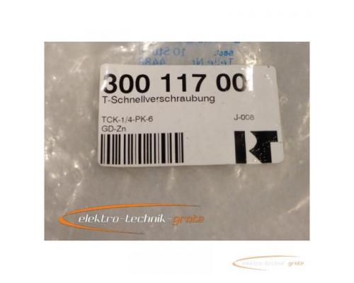 Festo T-Schnellverschraubung TCK-1/4-PK-6 Teile Nr.: 4488 GD-Zn ungebraucht in geöffneter Orginalver - Bild 3