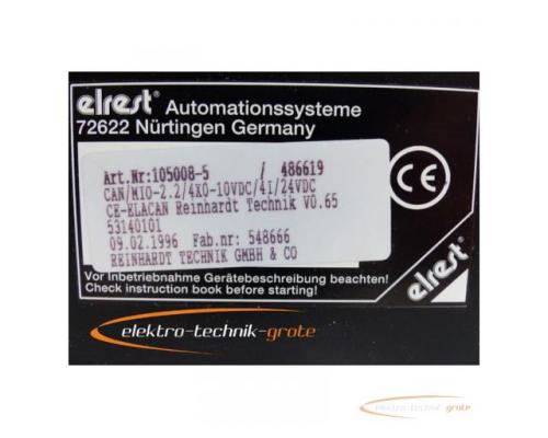 elrest CAN/MIO-2.2/4X0-10VDC/4I/24VDC V0.65 Art.-Nr. 105008-5 - ungebraucht! - - Bild 4