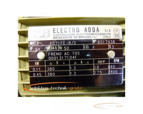 Electro Adda FC71FE-8/2 3~ Motor mit Bonifiglioli VF44 F1 P71B5 Winkelgetriebe - Bild 4