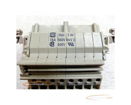 Harting Han E AV 16 Steckverbinder 16-polig 16A - Bild 2