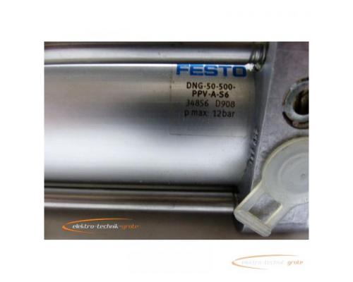 Festo DNG-50-500-PPV-A-S6 Normzylinder 34856 D908 - Bild 3