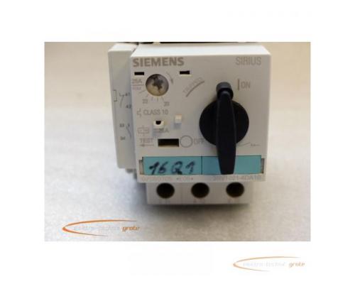 Siemens Sirius 3RV1021-4DA10 25A Leistungsschutzschlater mit Siemens 3RV1901-1A - Bild 3